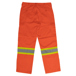 Pantalon cargo poly-coton haute visibilité orange Tough Duck - RichluRichlu Tough Duck Accueil