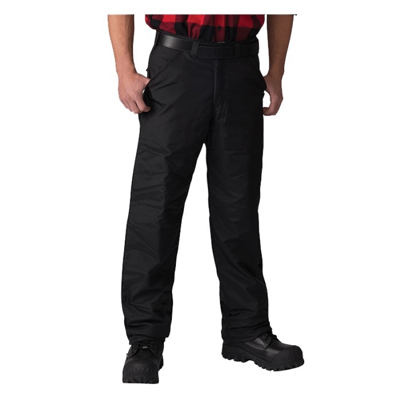 Pantalon de nylon doublé en polyester piqué noir - Big BillBig Bill Vetements
