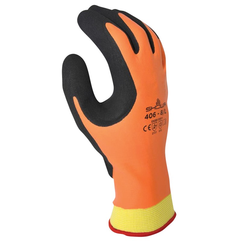 Showa thermal lining acrylic/nylon/polyester orange gloveShowa Accessories