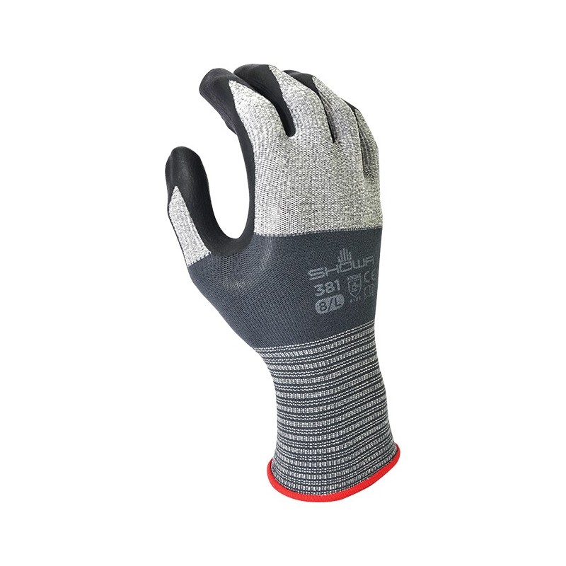 Showa nitrile & liner microfiber grey gloveShowa Accessories