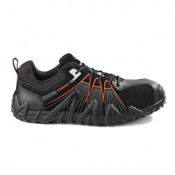 Espadrille de sécurité Spider X noir-orange - TerraTerra Chaussures