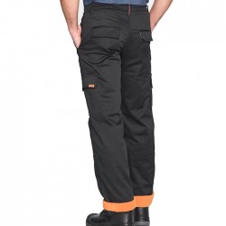 Orange River ''ROCKY'' stretch lined poly/cotton black cargo pantsOrange River Workwear